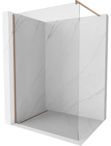 Mexen Kioto, sprchová zásteny typ Walk-In 170 x 200 cm, 8mm číre sklo, medený matný profil, 800-170-101-65-00