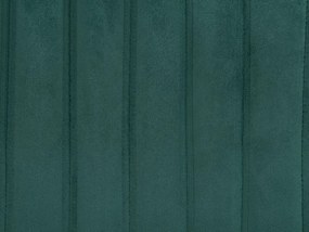 Zamatové krídlové kreslo smaragdovozelené VARBERG Beliani