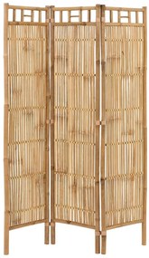 Izbový bambusový paravan Natural - 120 * 5 * 160 cm