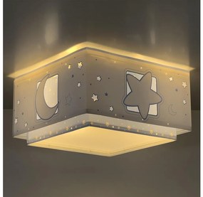 Dalber 63236T - Detské stropné svietidlo MOONLIGHT 2xE27/60W/230V modrá