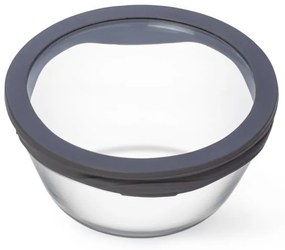 SIMAX MISKA PURE SO SKLENENÝM VEKOM 0,5 L SIVÁ