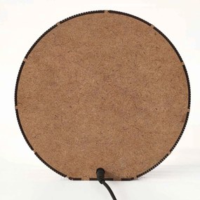 Drevená dekoratívna lampa s mandalou | LYLI: HDF - Orech 20 cm 4783-115150 LED0604