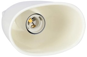 Biele závesné svietidlo s keramickým tienidlom Sewilla – Candellux Lighting