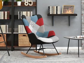 Kreslo Sibyla (patchwork + čierna). Vlastná spoľahlivá doprava až k Vám domov. 1110389