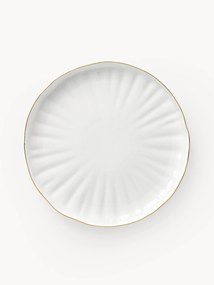 Raňajkové taniere's reliéfom z porcelánu Sali, 2 ks