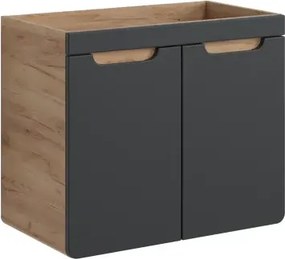 Comad Kúpeľňová skrinka pod umývadlo Aruba Cosmos 70 dub craft/vesmírne sivá