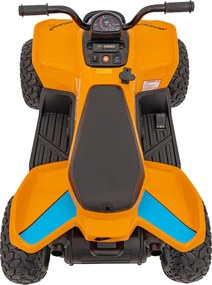 Ramiz Elektrická štvorkolka McLaren Racing MCL 35 pre deti oranžová + diaľkové ovládanie + plynulý štart + EVA kolesá + audio LED