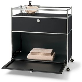 Kovová komoda »CN3« s 1 zásuvkou, 1 výklopným priečinkom a lemovaním