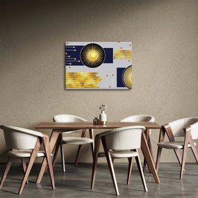 Obraz - Zlaté kruhy (70x50 cm)