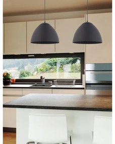 Luster na lanku FARO 1xE27/60W/230V čierna