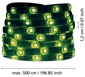 Eglo 99686 - LED RGBW Stmievateľný pásik 5m LED/11W/12/230V 2700-6500K