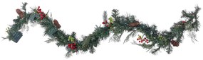 Vianočná girlanda so svetielkami 180 cm zelená ELBRUS Beliani