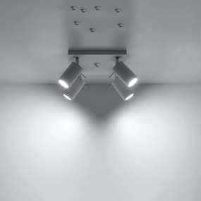 Sollux Lighting Stropné svietidlo RING 4 biele