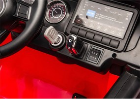 LEAN CARS Batéria pre vozidlá Jeep Rubicon 4x4 DK-JWR556 4x200W 24V červená