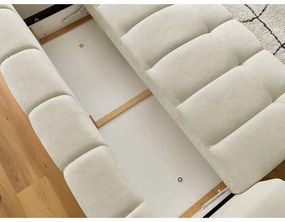 Béžová rozkladacia/s úložným priestorom pohovka 251 cm Fuji – Bobochic Paris