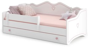 Detská posteľ EMKA | biela/ružová