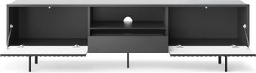 Široká TV skrinka Raven, čierna