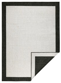 Čierno-krémový vonkajší koberec NORTHRUGS Panama, 120 x 170 cm