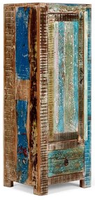 furniture-nabytek.cz - Masívna kúpeľňová vysoká komoda Blue Lagoon z mangového dreva, lakovaná, farebná – 50×45×135 cm