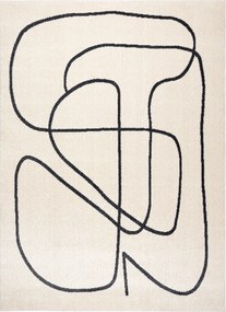 Kusový koberec Fusion 8297 cream/dark grey, 120x170, biela, kancelária, Dywany Łuszczów