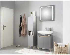Kúpeľňová skrinka pod umývadlo Pelipal Quickset 357 sivá 60 x 53 x 33 cm