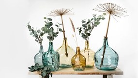Modrá váza z recyklovaného skla 16L - Ø32*42cm