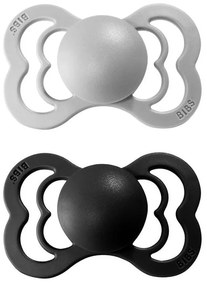 BIBS Supreme cumlíky, kaučuk 2ks - veľkosť 2 - Cloud Black