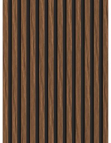 Mexen Lam-B, akustické stenové lamely 275 × 30 cm, HDF doska 4 mm, technická dyha, mahagón rubínový, S100-275307-3015-013