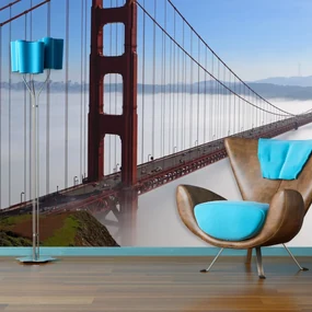 Sablio Tapeta Golden Gate v hmle - 208x125 cm