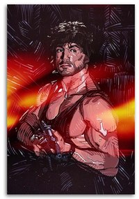 Gario Obraz na plátne Rambo, Sylvester Stallone - Nikita Abakumov Rozmery: 70 x 100 cm