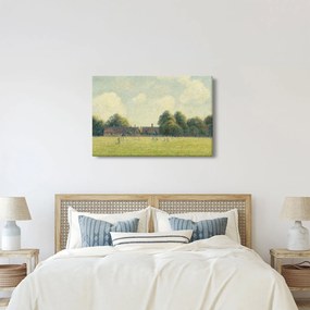 Obraz - Camille Pissarro, Hampton Court Green, reprodukcia (90x60 cm)