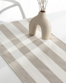 Bežec s volánom 40x160 cm farba produktu béžová látka vzorované