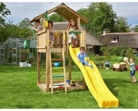 Ihrisko Jungle Chalet so šmykľavkou a modulom Climb Frame 2.0