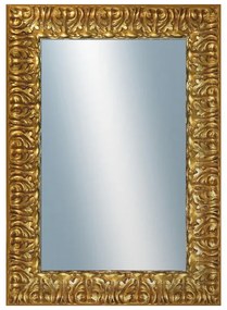 DANTIK - Zrkadlo v rámu, rozmer s rámom 50x70 cm z lišty ZVRATNÁ ozdobná zlatá (2888)