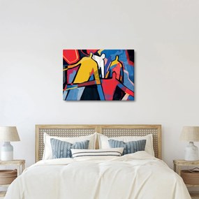 Obraz - Abstrakcia mužov (70x50 cm)