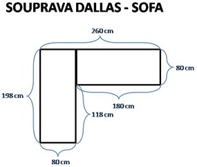 rojaplast Záhradné sedenie Dallas