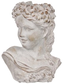 Betónový obal Bysta ženská hlava, pr. 23 cm, 23 x 17 x 30 cm