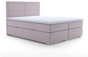 Manželská posteľ Boxspring 180 cm Menorra (ružová) (s úložným priestorom). Akcia -20%. Vlastná spoľahlivá doprava až k Vám domov. 1020313