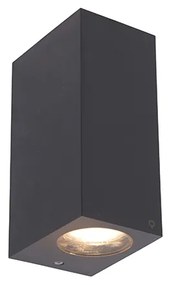 Inteligentné nástenné svietidlo sivé z plastu vrátane 2 Wifi GU10 - Baleno