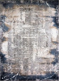 Koberec Mitra 3002 NAVY – námornícka modrá a béžová, obdĺžnik Rozmer: 60x100 cm