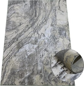 Koberec Allianz 6307 GREY – sivý obdĺžnikový koberec s vzorom Rozmer: 240x330 cm