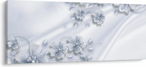 Obraz - Kvetinový dizajn (120x50 cm)