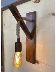 Nástenné svietidlo AHSAP 1xE27/40W/230V borovica orech