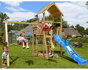 Ihrisko Jungle Palace so šmykľavkou a modulom 2-Swing Frame 2.0