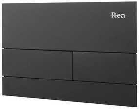 Rea, tlačidlo na splachovanie k podomietkovým systémom WC K011A-Q Rea T, čierna matná, REA-E0056