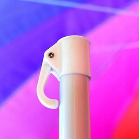 JU Slnečník DÚHA, polyesterová tkanina, UV ochrana, 220 cm