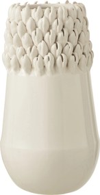 Krémová keramická váza Ibiza white - Ø 18*33cm