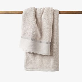 Goldea bavlnený froté uterák / osuška soft - sivohnedý 70 x 140 cm