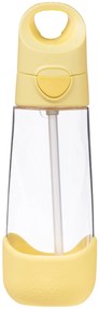 Fľaša na pitie so slamkou 600 ml - lemon twist