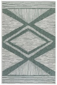 ELLE Decoration, Kusový koberec Gemini 106015 Green z kolekcie Elle – na von aj na doma, 200x290, zelená, chodba / predsieň